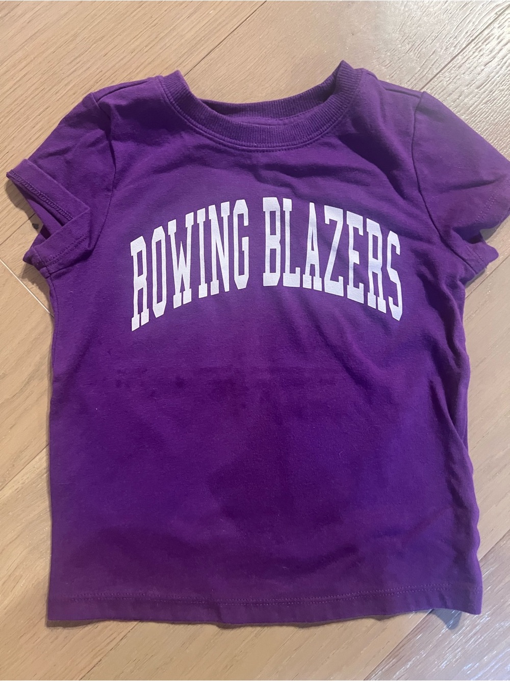 Rowing Blazers Kids Purple Graphic Tee with White Logo